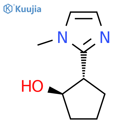 rac-(1R,2S)-2-(1-methyl-1H-imidazol-2-yl)cyclopentan-1-ol structure