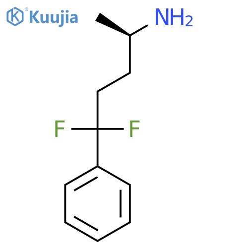 (2R)-5,5-difluoro-5-phenylpentan-2-amine structure