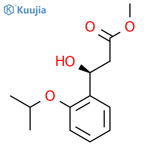methyl (3S)-3-hydroxy-3-2-(propan-2-yloxy)phenylpropanoate structure