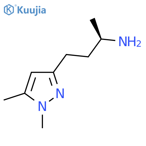(2R)-4-(1,5-dimethyl-1H-pyrazol-3-yl)butan-2-amine structure
