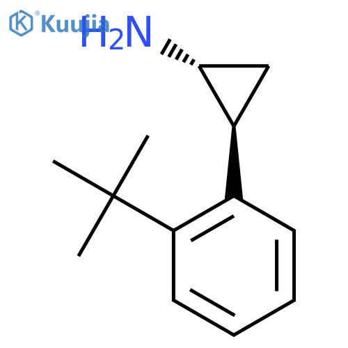 rac-(1R,2S)-2-(2-tert-butylphenyl)cyclopropan-1-amine structure