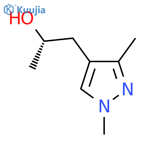 (2S)-1-(1,3-dimethyl-1H-pyrazol-4-yl)propan-2-ol structure