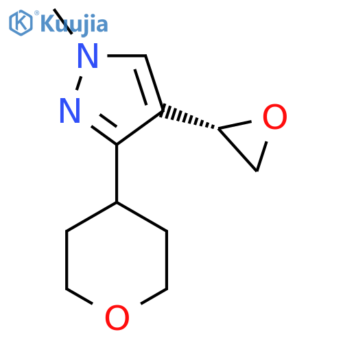 1-methyl-3-(oxan-4-yl)-4-(2S)-oxiran-2-yl-1H-pyrazole structure
