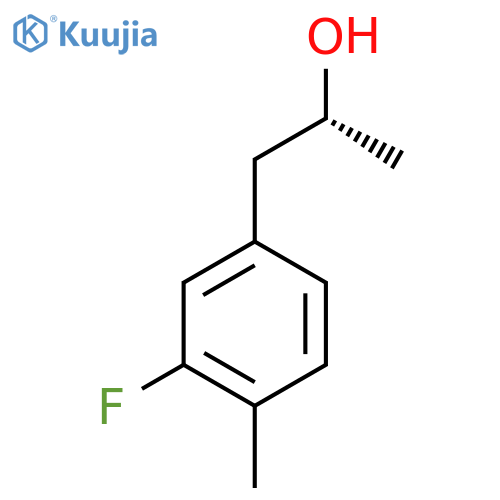 (2R)-1-(3-fluoro-4-methylphenyl)propan-2-ol structure