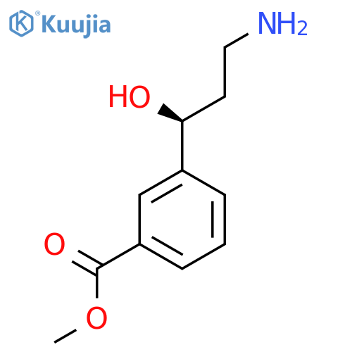 methyl 3-(1S)-3-amino-1-hydroxypropylbenzoate structure