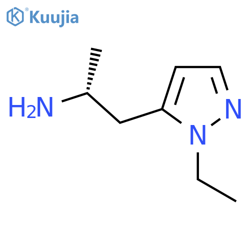 (2R)-1-(1-ethyl-1H-pyrazol-5-yl)propan-2-amine structure