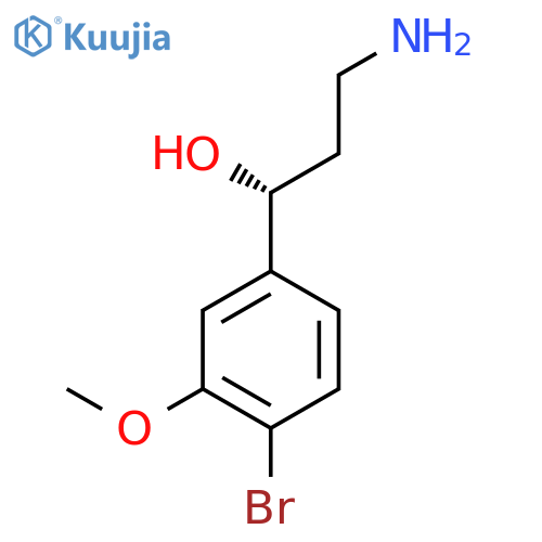 (1R)-3-amino-1-(4-bromo-3-methoxyphenyl)propan-1-ol structure