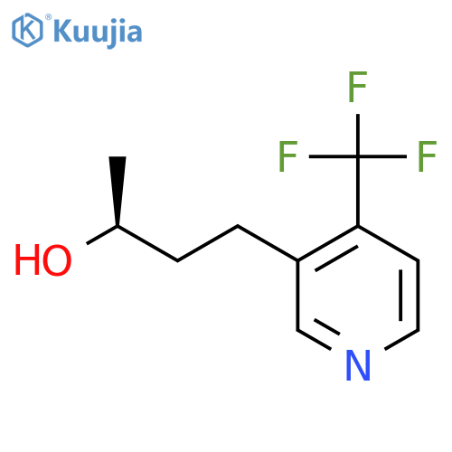 (2S)-4-4-(trifluoromethyl)pyridin-3-ylbutan-2-ol structure