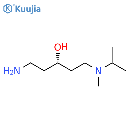 (3S)-1-amino-5-methyl(propan-2-yl)aminopentan-3-ol structure