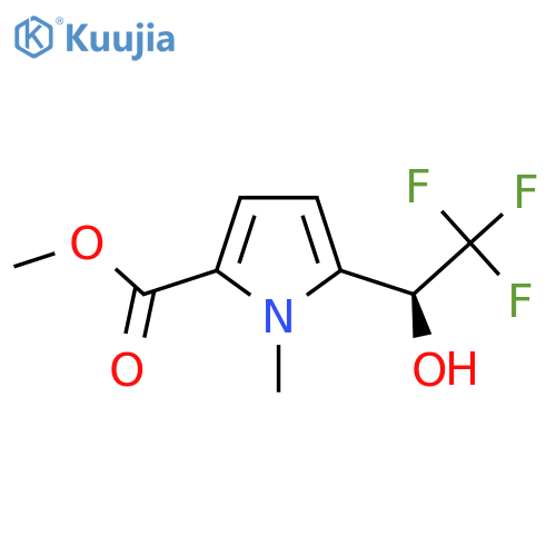 methyl 1-methyl-5-(1S)-2,2,2-trifluoro-1-hydroxyethyl-1H-pyrrole-2-carboxylate structure
