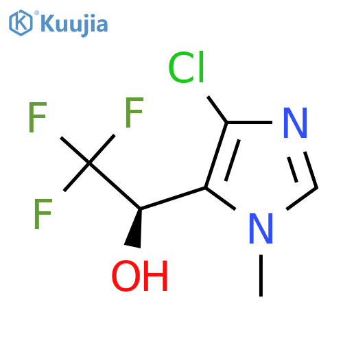 (1R)-1-(4-chloro-1-methyl-1H-imidazol-5-yl)-2,2,2-trifluoroethan-1-ol structure