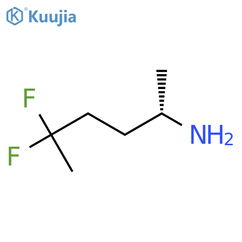 (2S)-5,5-difluorohexan-2-amine structure