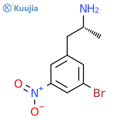 (2R)-1-(3-bromo-5-nitrophenyl)propan-2-amine structure