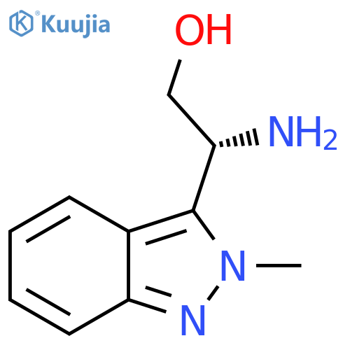 (2R)-2-amino-2-(2-methyl-2H-indazol-3-yl)ethan-1-ol structure