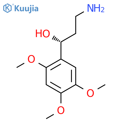 (1R)-3-amino-1-(2,4,5-trimethoxyphenyl)propan-1-ol structure