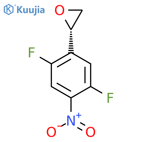 (2S)-2-(2,5-difluoro-4-nitrophenyl)oxirane structure