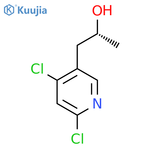 (2R)-1-(4,6-dichloropyridin-3-yl)propan-2-ol structure