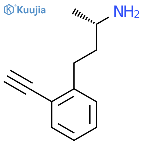 (2S)-4-(2-ethynylphenyl)butan-2-amine structure