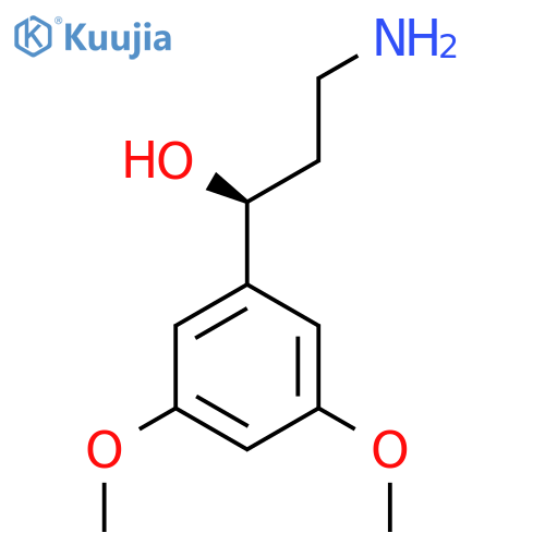 (1S)-3-amino-1-(3,5-dimethoxyphenyl)propan-1-ol structure