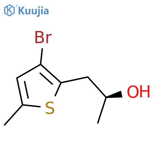 (2S)-1-(3-bromo-5-methylthiophen-2-yl)propan-2-ol structure