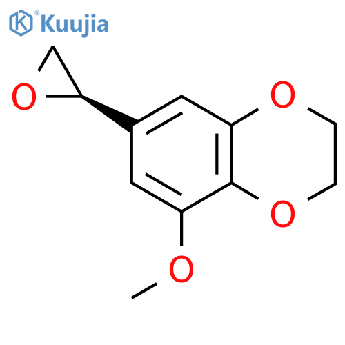 5-methoxy-7-(2R)-oxiran-2-yl-2,3-dihydro-1,4-benzodioxine structure