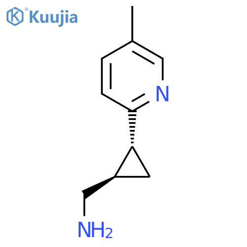 rac-(1R,2R)-2-(5-methylpyridin-2-yl)cyclopropylmethanamine structure