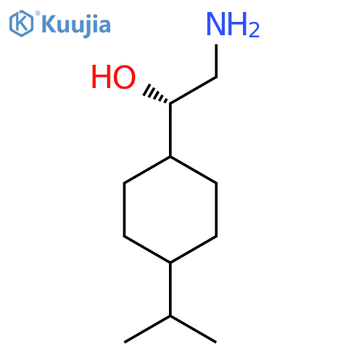 (1S)-2-amino-1-4-(propan-2-yl)cyclohexylethan-1-ol structure