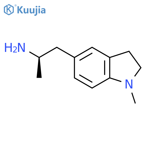 (2R)-1-(1-methyl-2,3-dihydro-1H-indol-5-yl)propan-2-amine structure