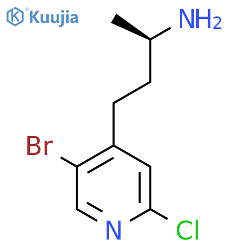 (2R)-4-(5-bromo-2-chloropyridin-4-yl)butan-2-amine structure