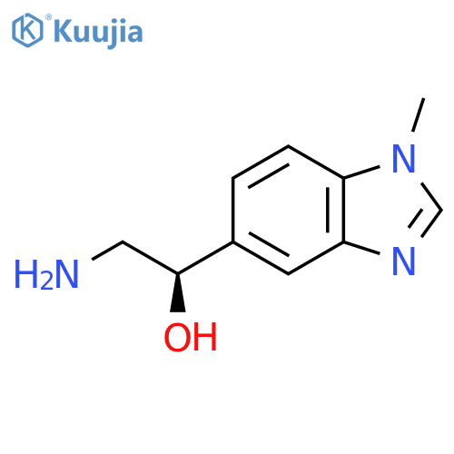(1R)-2-amino-1-(1-methyl-1H-1,3-benzodiazol-5-yl)ethan-1-ol structure