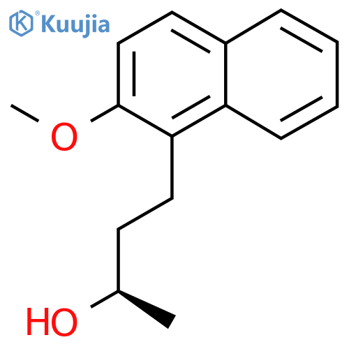 (2R)-4-(2-methoxynaphthalen-1-yl)butan-2-ol structure