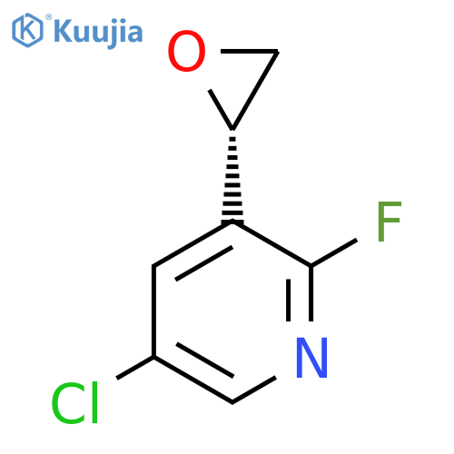 5-chloro-2-fluoro-3-(2S)-oxiran-2-ylpyridine structure