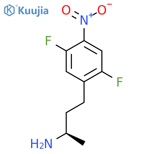 (2R)-4-(2,5-difluoro-4-nitrophenyl)butan-2-amine structure