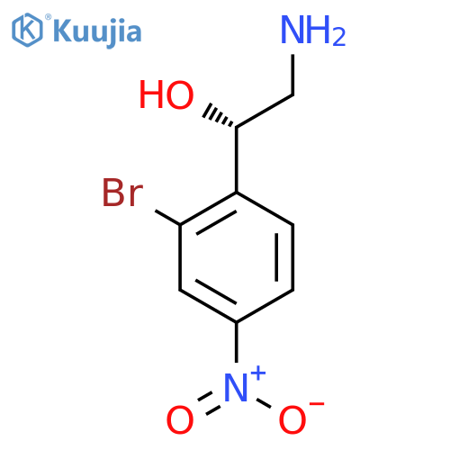 (1S)-2-amino-1-(2-bromo-4-nitrophenyl)ethan-1-ol structure
