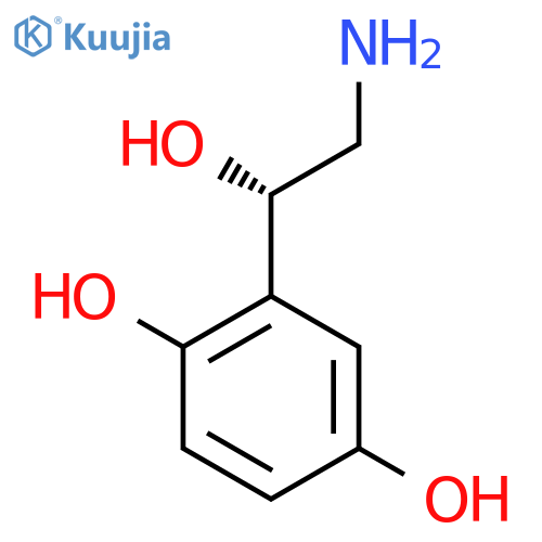 2-(1S)-2-amino-1-hydroxyethylbenzene-1,4-diol structure