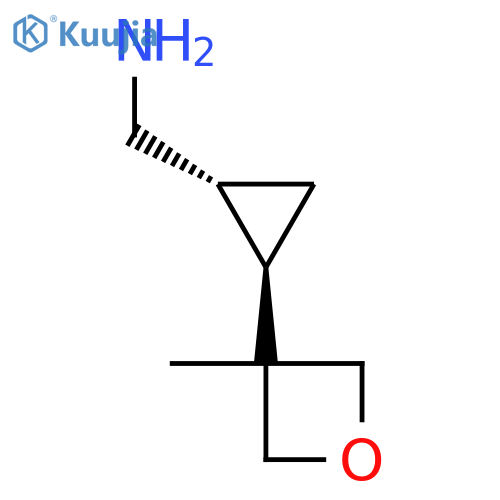 rac-(1R,2R)-2-(3-methyloxetan-3-yl)cyclopropylmethanamine structure
