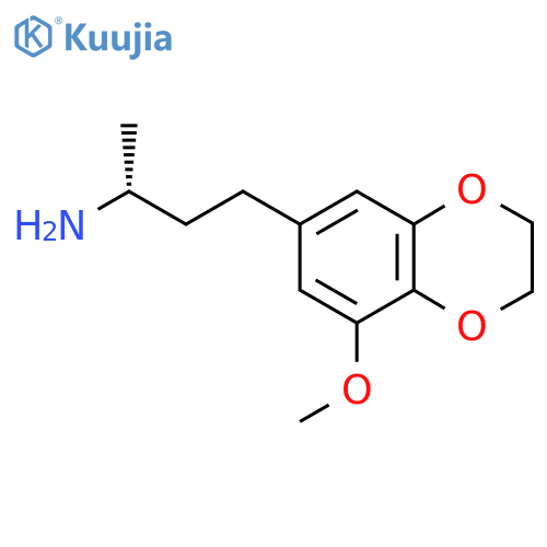 (2R)-4-(8-methoxy-2,3-dihydro-1,4-benzodioxin-6-yl)butan-2-amine structure