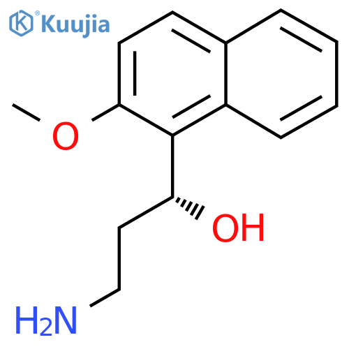 (1R)-3-amino-1-(2-methoxynaphthalen-1-yl)propan-1-ol structure