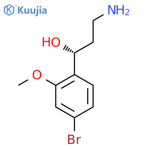 (1R)-3-amino-1-(4-bromo-2-methoxyphenyl)propan-1-ol structure
