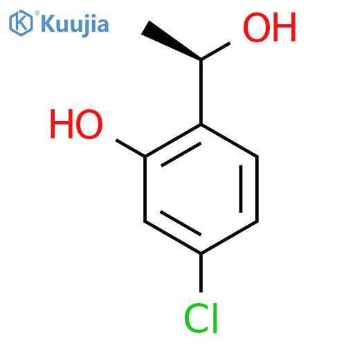 5-chloro-2-(1R)-1-hydroxyethylphenol structure