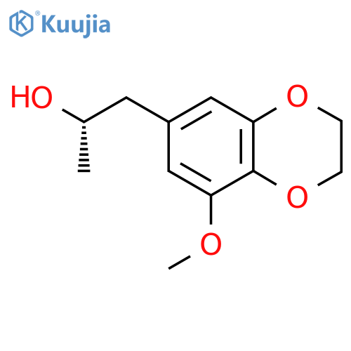 (2S)-1-(8-methoxy-2,3-dihydro-1,4-benzodioxin-6-yl)propan-2-ol structure