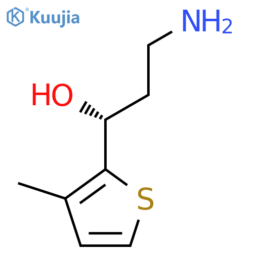(1R)-3-amino-1-(3-methylthiophen-2-yl)propan-1-ol structure