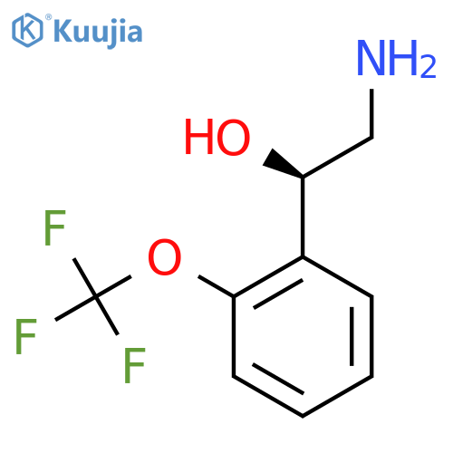 (1R)-2-amino-1-2-(trifluoromethoxy)phenylethan-1-ol structure