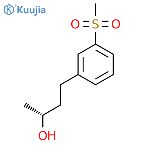 (2R)-4-(3-methanesulfonylphenyl)butan-2-ol structure