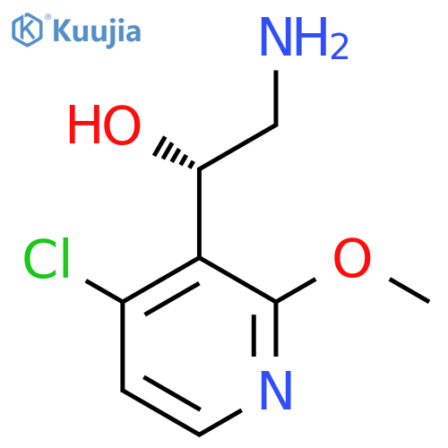 (1S)-2-amino-1-(4-chloro-2-methoxypyridin-3-yl)ethan-1-ol structure
