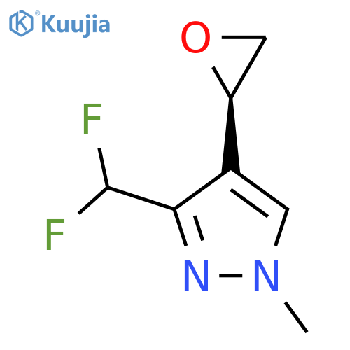 3-(difluoromethyl)-1-methyl-4-(2R)-oxiran-2-yl-1H-pyrazole structure