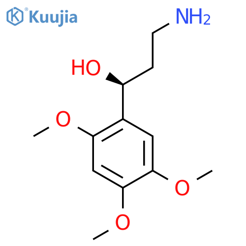 (1S)-3-amino-1-(2,4,5-trimethoxyphenyl)propan-1-ol structure