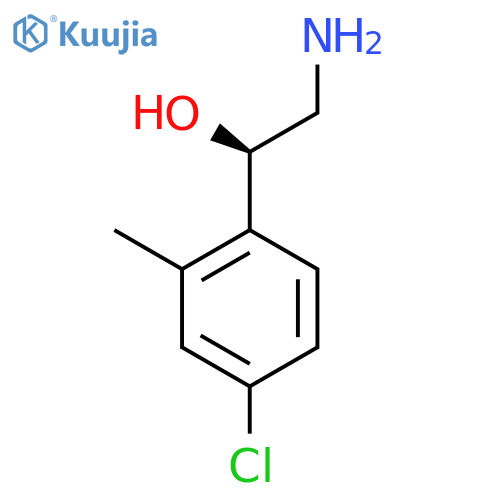 (1R)-2-amino-1-(4-chloro-2-methylphenyl)ethan-1-ol structure