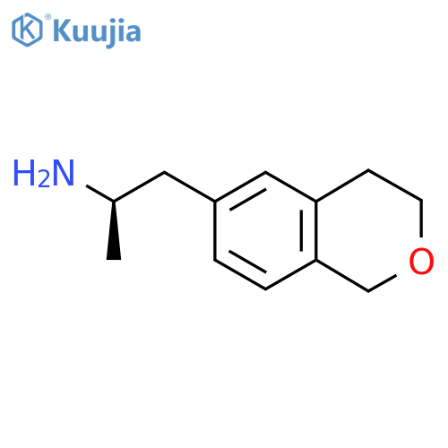 (2R)-1-(3,4-dihydro-1H-2-benzopyran-6-yl)propan-2-amine structure
