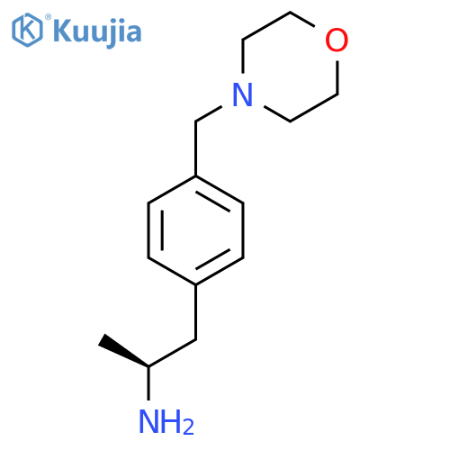 (2S)-1-{4-(morpholin-4-yl)methylphenyl}propan-2-amine structure